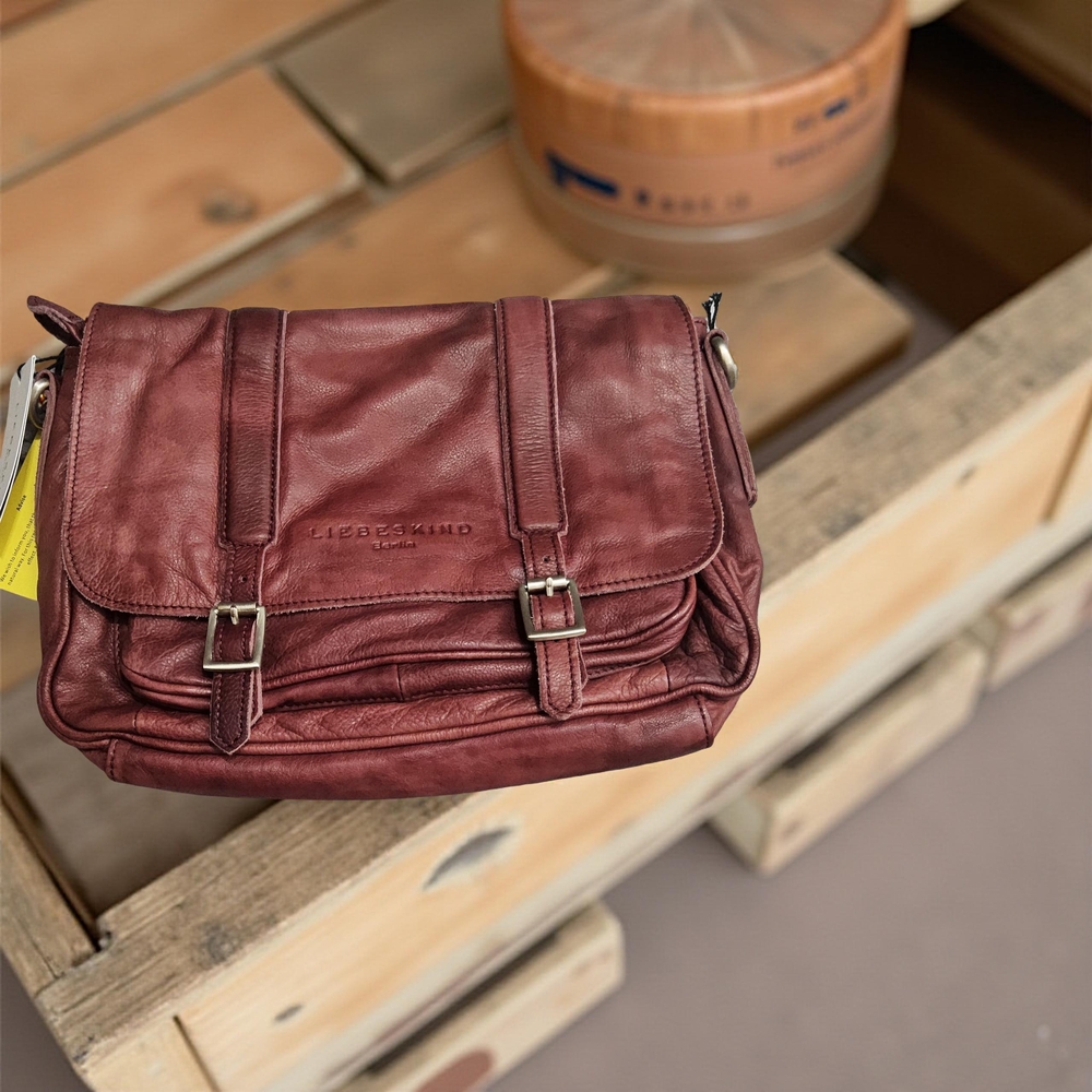 Liebeskind Berlin Burgundy Leather Bag